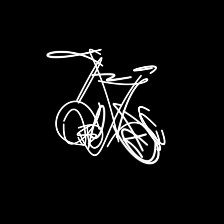 The bicycle sketch exhibits view-dependent deformation apparent from the tires